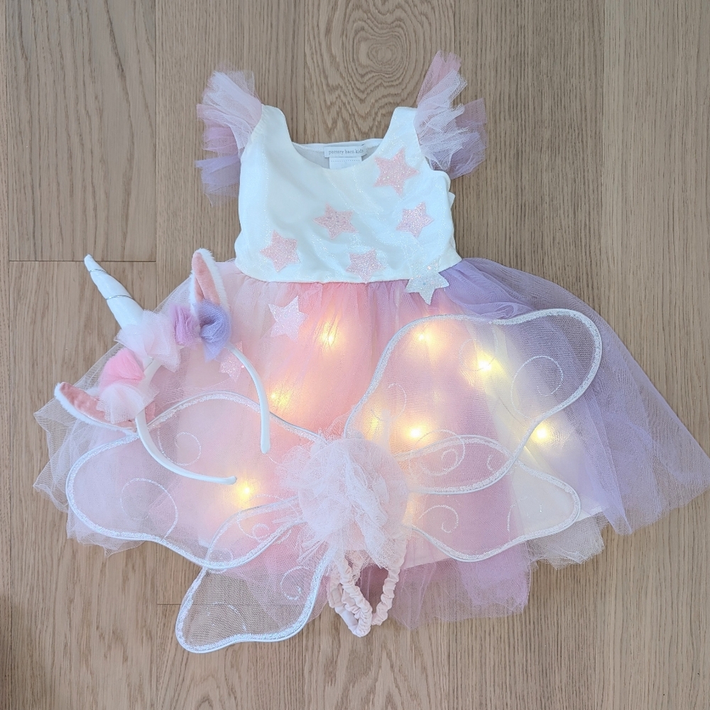 Pottery Barn Kids Light Up Unicorn Tutu 4-6Y - Picture 2 of 3